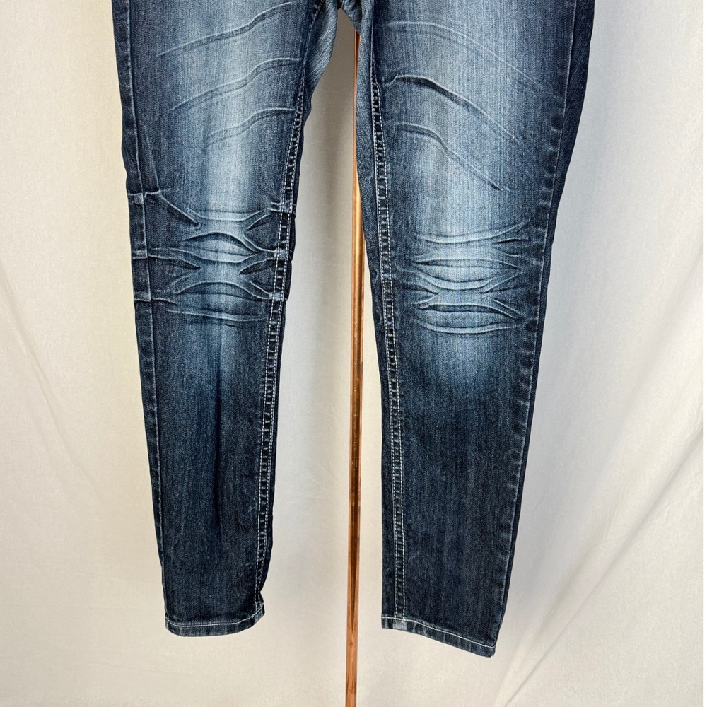 ZCO Jeans‎ Women's Size 16 Embellished Pockets Dark Wash Denim Skinny Jeans - Picture 3 of 16